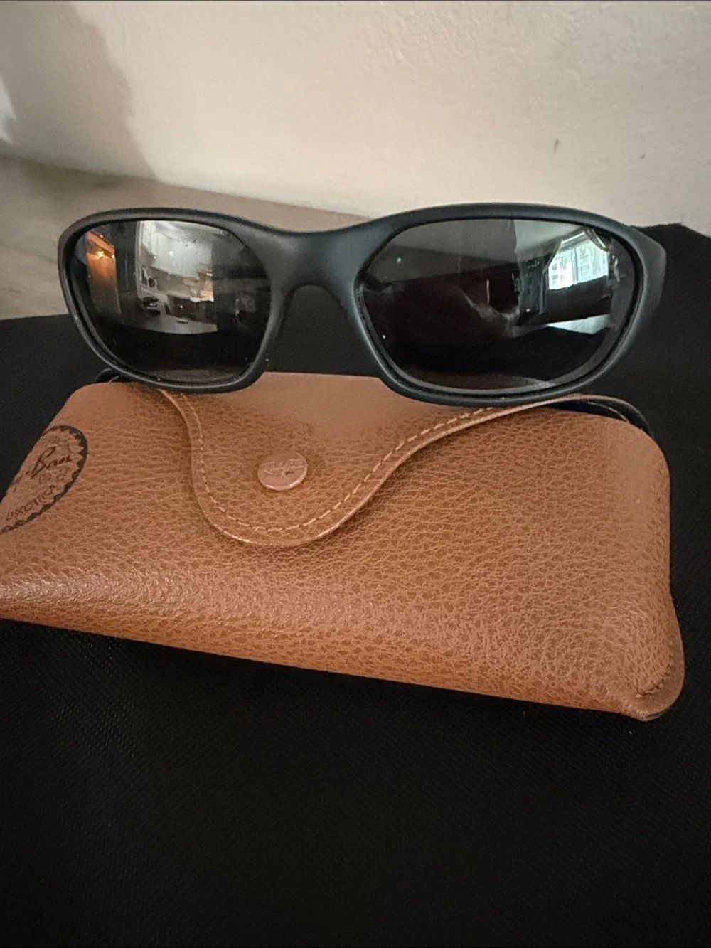 Ray-Ban Black Wrap Sunglasses